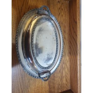Poole Silver Company E.P.C. 3116 Oval Serving Dish With Lid
